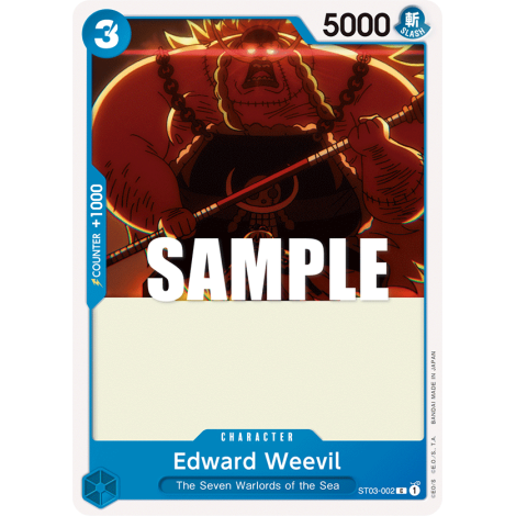 Edward Weevil: Carte One Piece The Seven Warlords of the Sea-[ST-03] N°ST03-002
