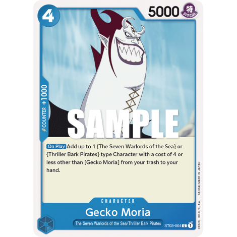 Gecko Moria: Carte One Piece The Seven Warlords of the Sea-[ST-03] N°ST03-004
