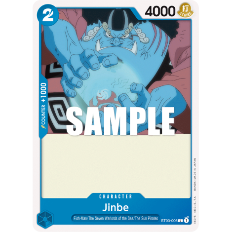 Jinbe: Carte One Piece The Seven Warlords of the Sea-[ST-03] N°ST03-006