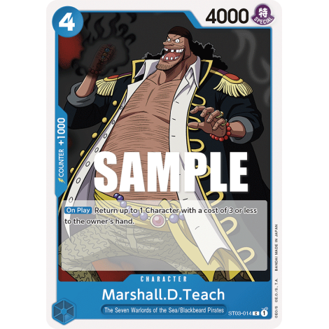 Marshall.D.Teach: Carte One Piece The Seven Warlords of the Sea-[ST-03] N°ST03-014