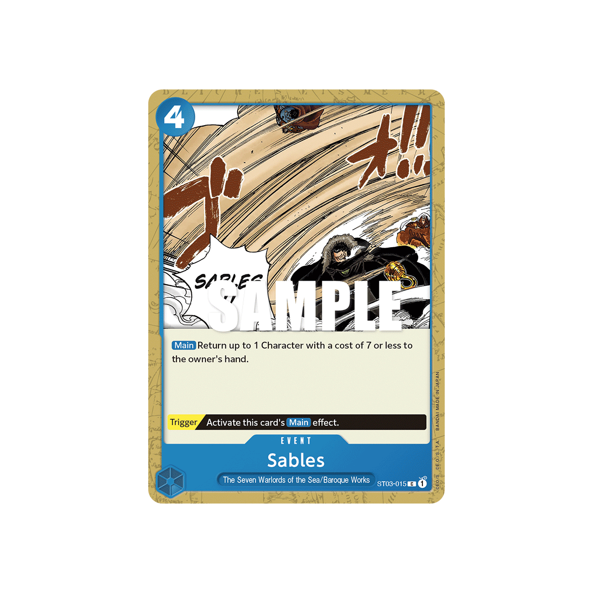 Sables: Carte One Piece The Seven Warlords of the Sea-[ST-03] N°ST03-015