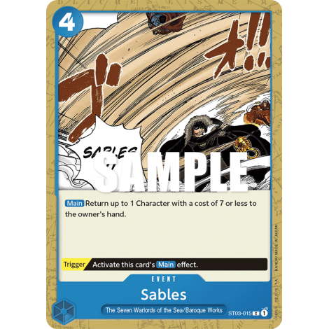 Sables: Carte One Piece The Seven Warlords of the Sea-[ST-03] N°ST03-015
