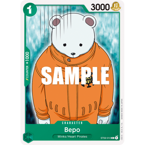Bepo: Carte One Piece Worst Generation-[ST-02] N°ST02-012
