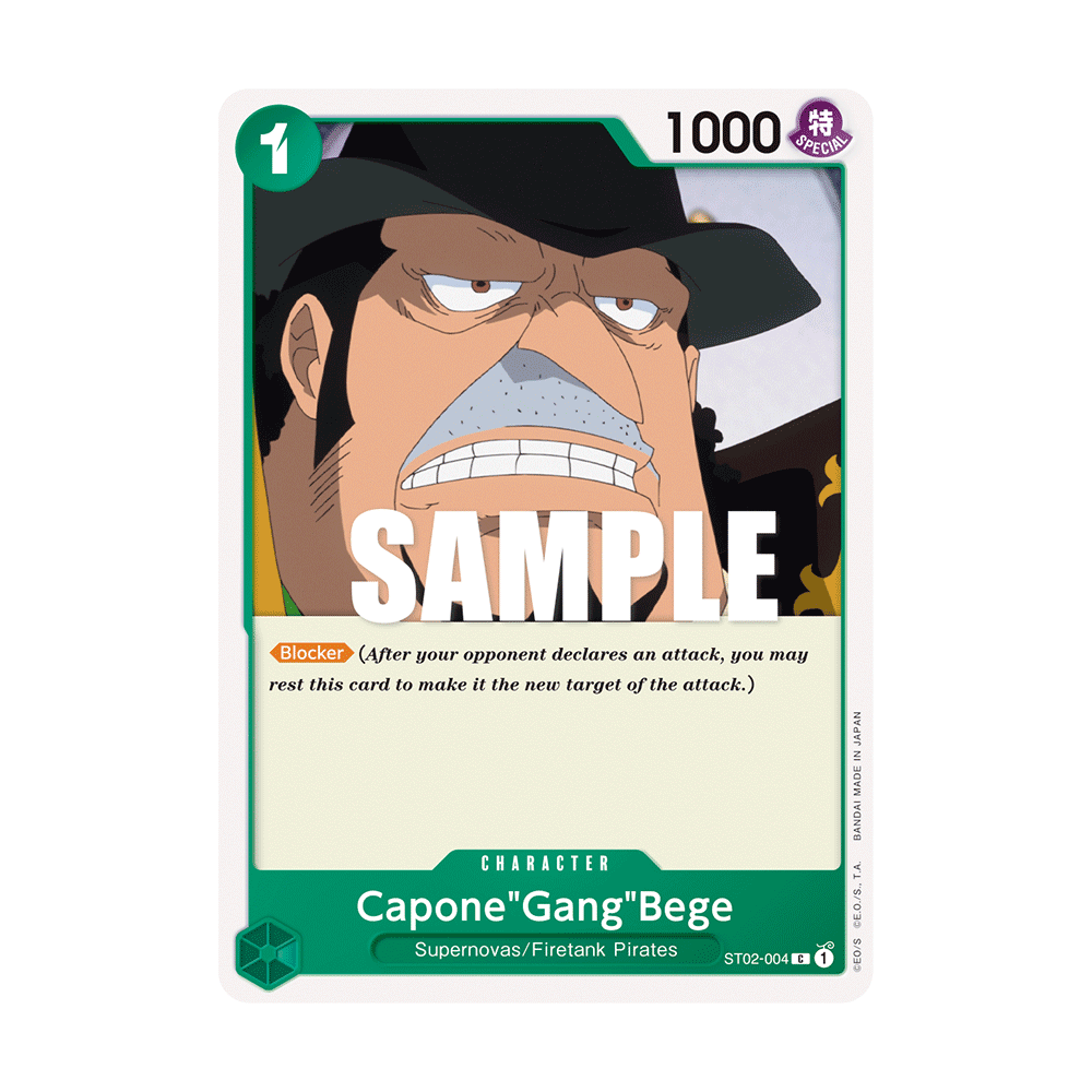 Capone"Gang"Bege: Carte One Piece Worst Generation-[ST-02] N°ST02-004