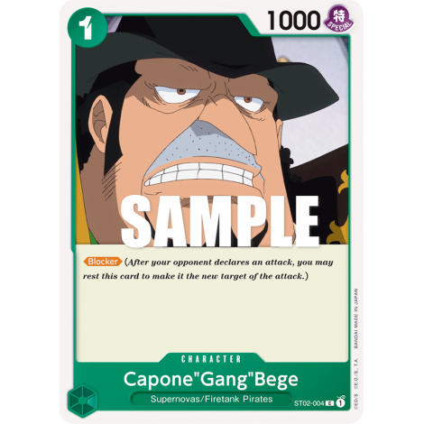 Capone"Gang"Bege: Carte One Piece Worst Generation-[ST-02] N°ST02-004