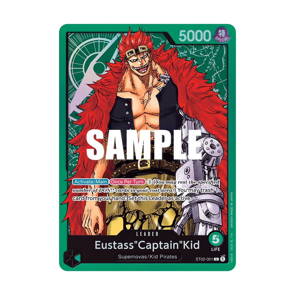 Eustass"Captain"Kid: Carte One Piece Worst Generation-[ST-02] N°ST02-001