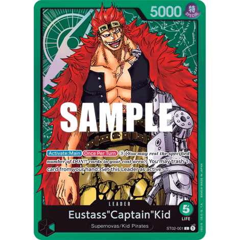 Eustass"Captain"Kid: Carte One Piece Worst Generation-[ST-02] N°ST02-001