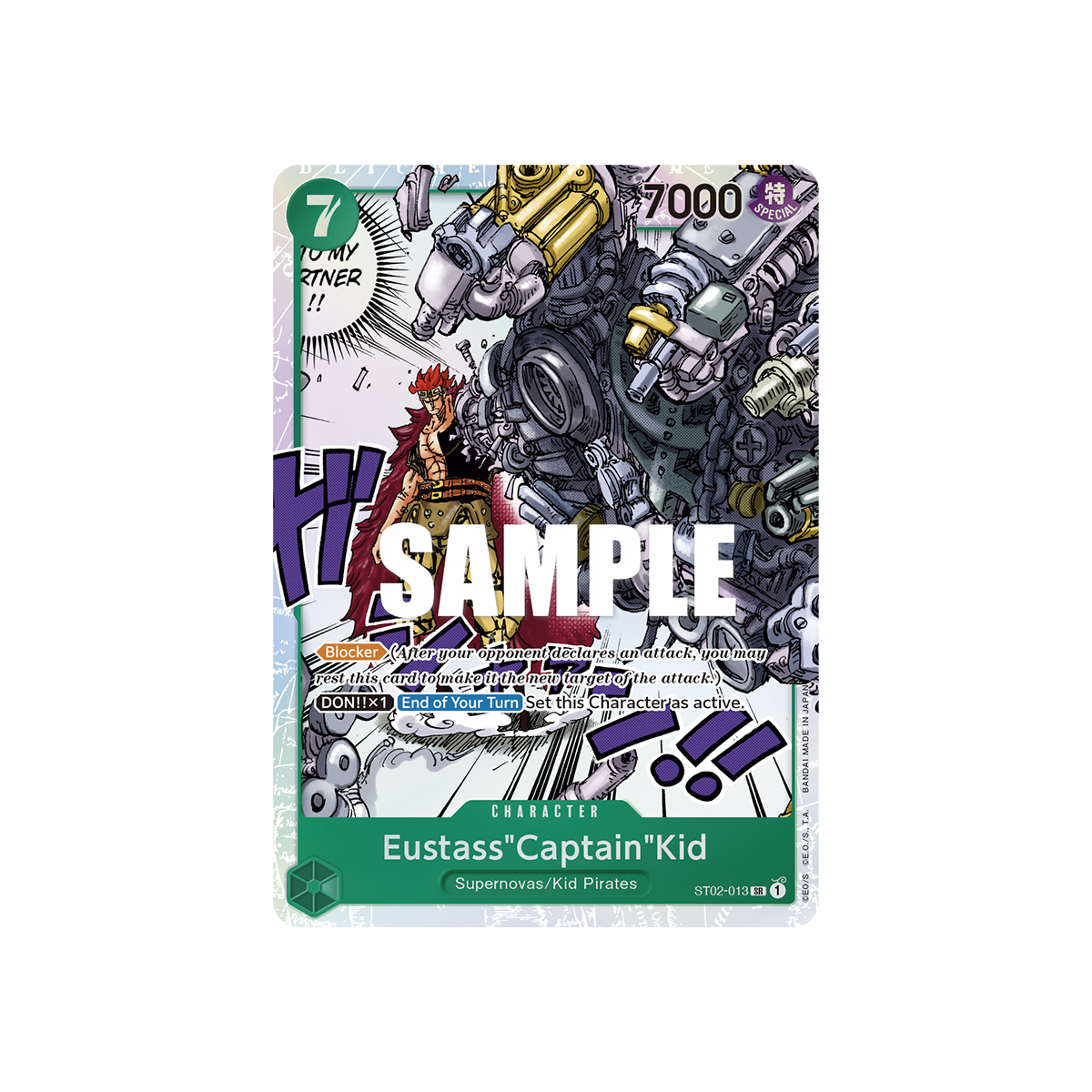 Eustass"Captain"Kid: Carte One Piece Worst Generation-[ST-02] N°ST02-013