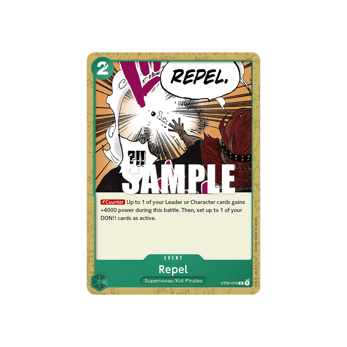 Repel: Carte One Piece Worst Generation-[ST-02] N°ST02-016