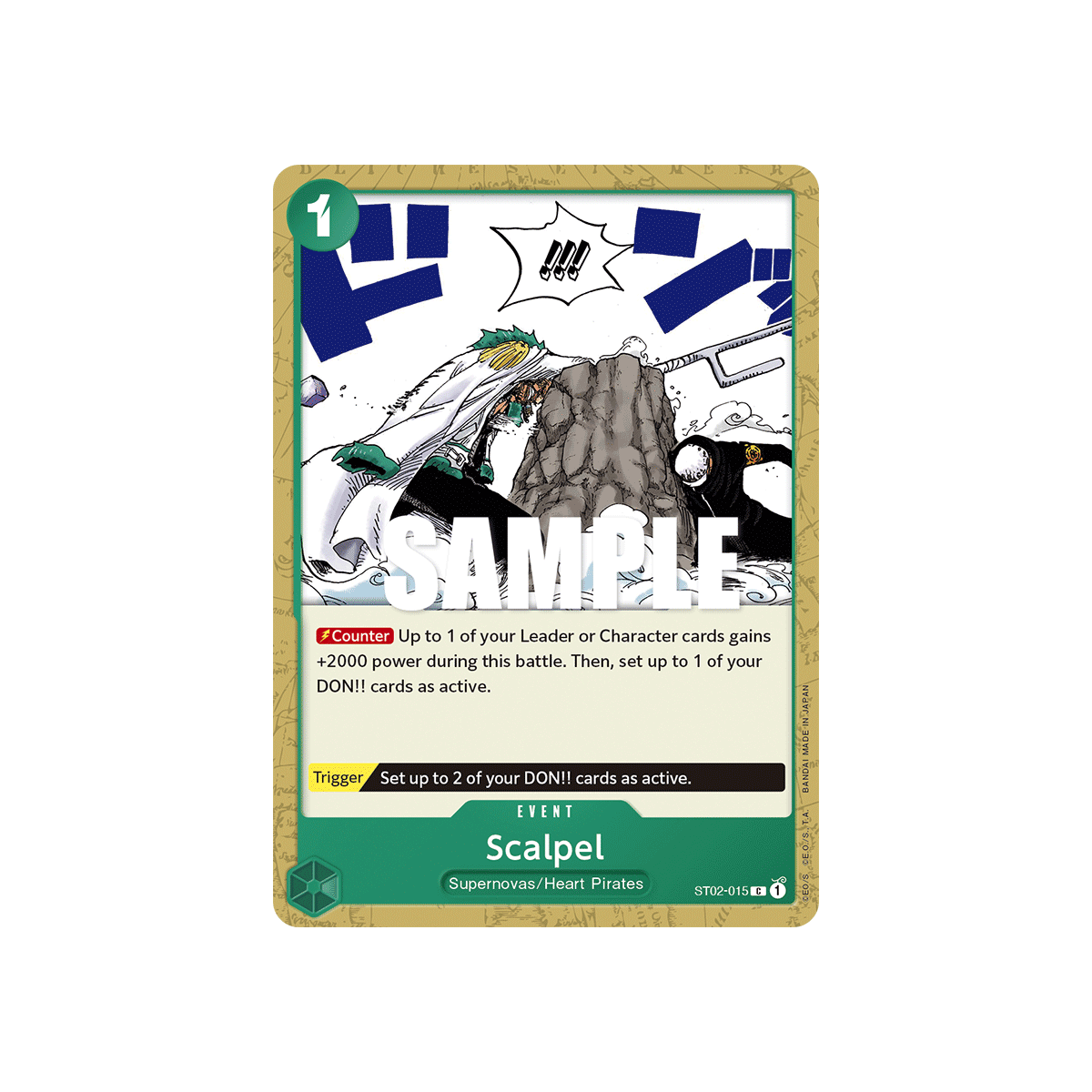 Scalpel: Carte One Piece Worst Generation-[ST-02] N°ST02-015