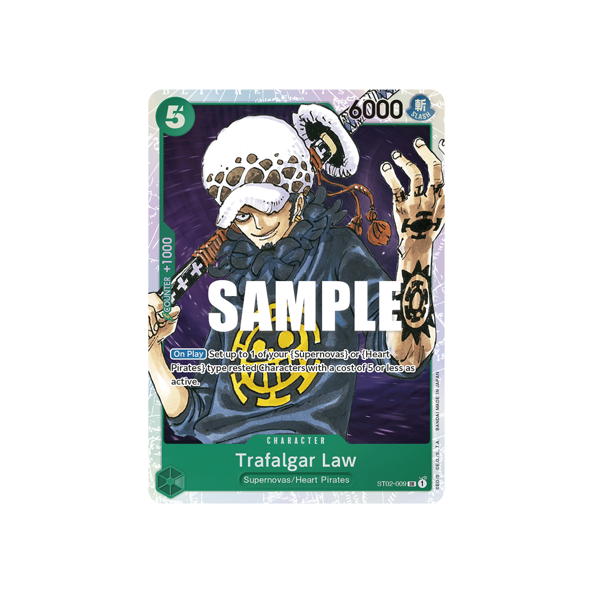 Trafalgar Law: Carte One Piece Worst Generation-[ST-02] N°ST02-009