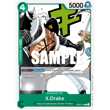 X.Drake: Carte One Piece Worst Generation-[ST-02] N°ST02-014