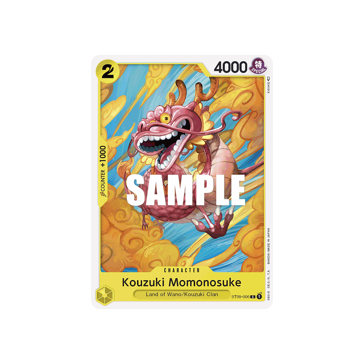 Kouzuki Momonosuke: Carte One Piece Yamato-[ST-09] N°ST09-006