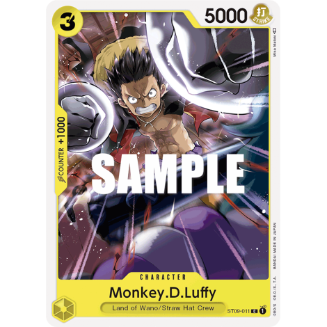 Monkey.D.Luffy: Carte One Piece Yamato-[ST-09] N°ST09-011