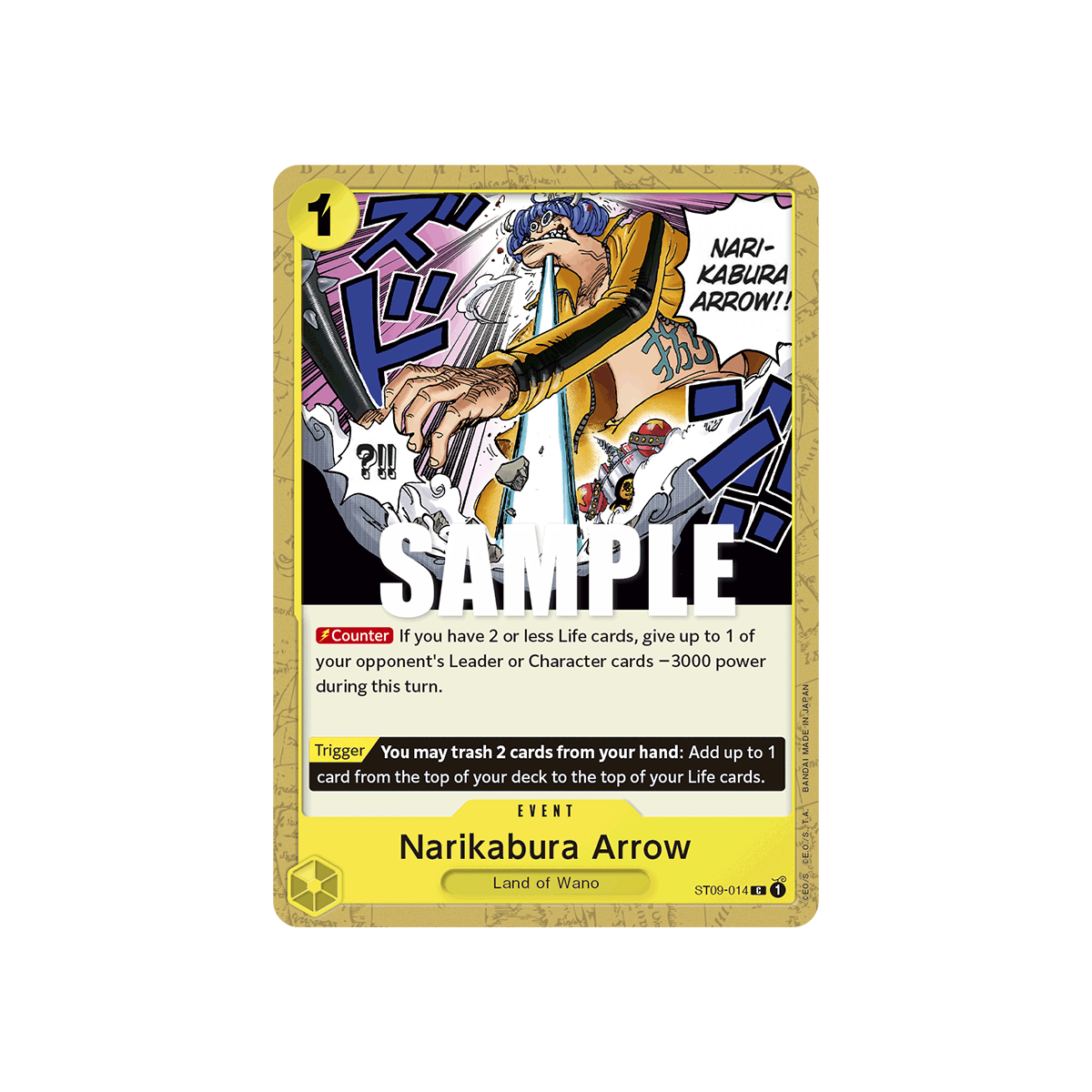 Narikabura Arrow: Carte One Piece Yamato-[ST-09] N°ST09-014