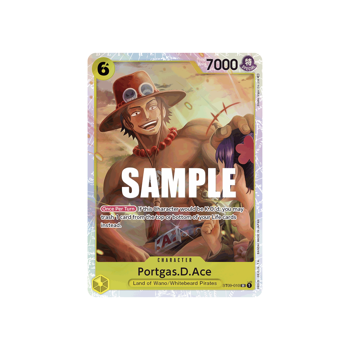 Portgas.D.Ace: Carte One Piece Yamato-[ST-09] N°ST09-010