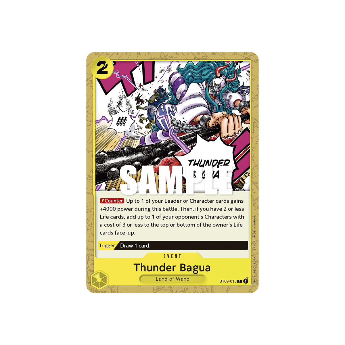 Thunder Bagua: Carte One Piece Yamato-[ST-09] N°ST09-015