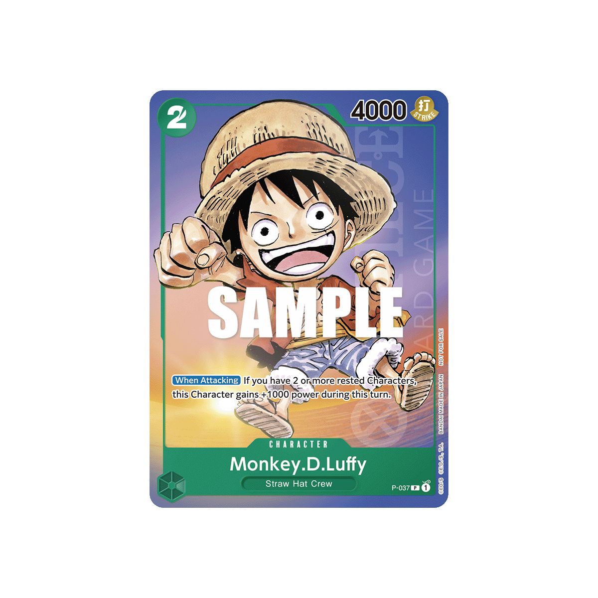 Monkey.D.Luffy: Carte One Piece Anime Expo 2023 N°P-037