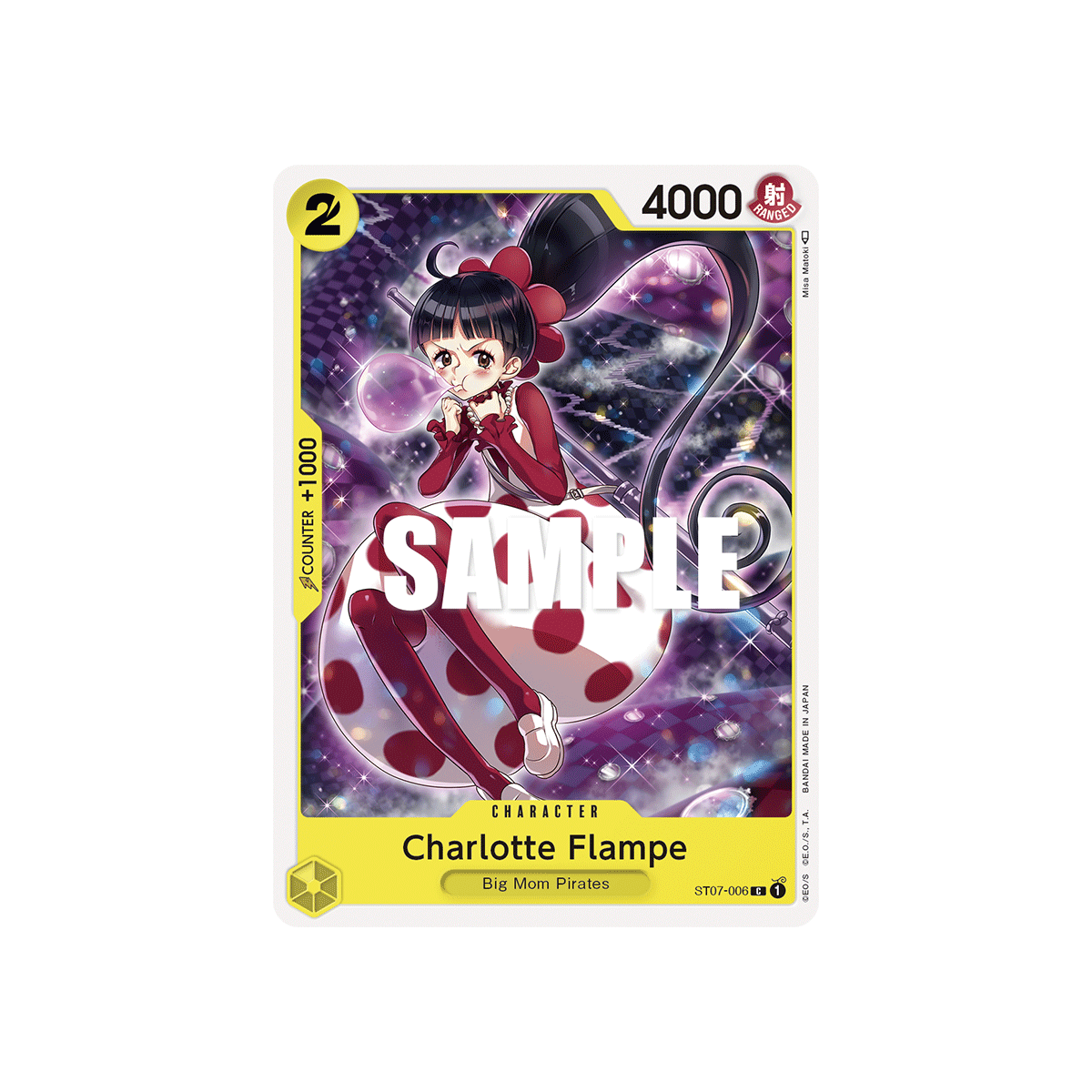 Charlotte Flampe: Carte One Piece Big Mom Pirates [ST-07] N°ST07-006