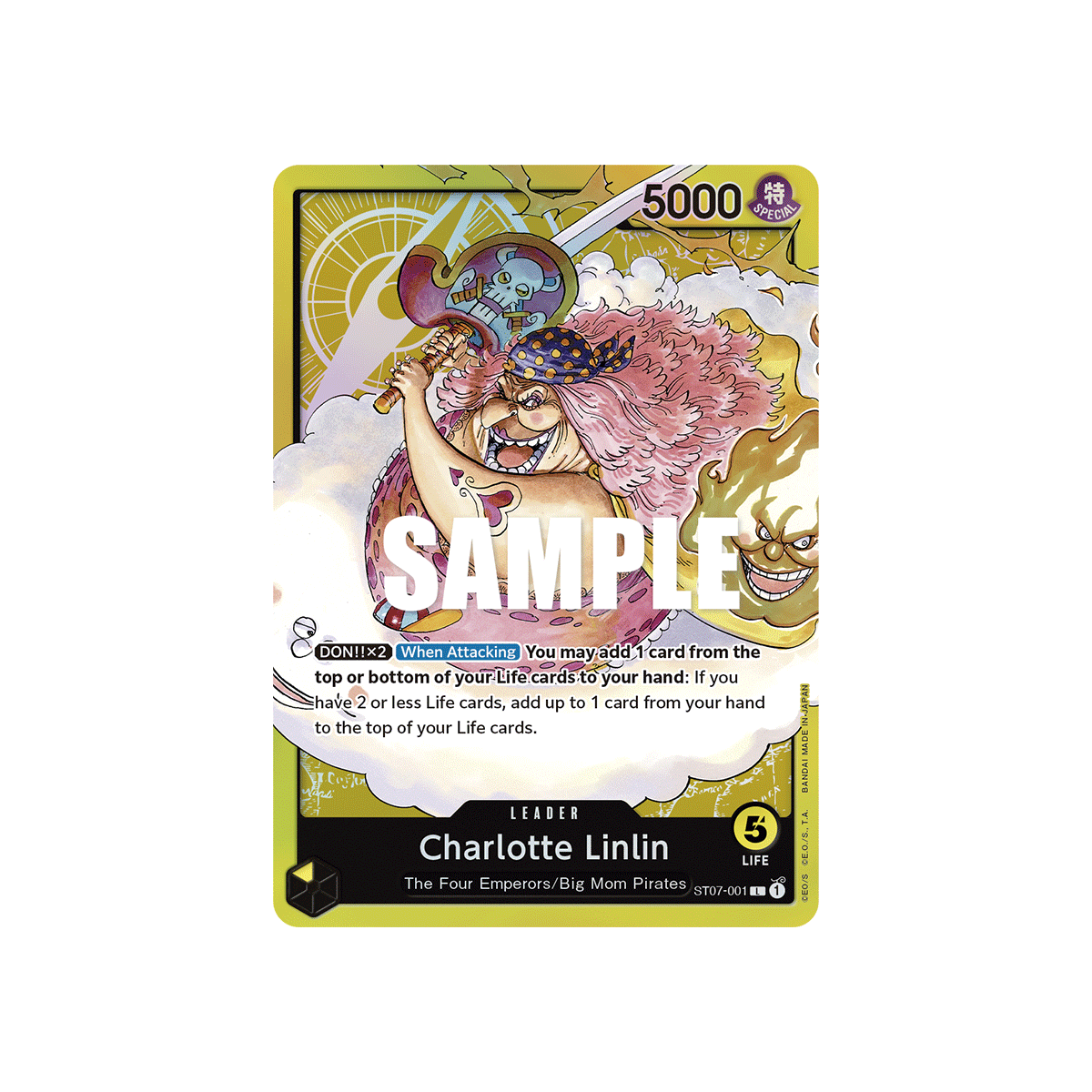 Charlotte Linlin: Carte One Piece Big Mom Pirates [ST-07] N°ST07-001