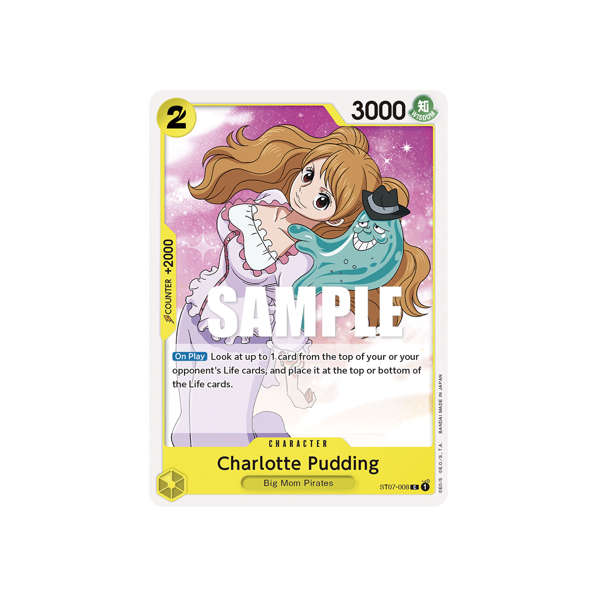 Charlotte Pudding: Carte One Piece Big Mom Pirates [ST-07] N°ST07-008