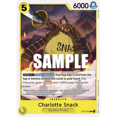 Charlotte Snack: Carte One Piece Big Mom Pirates [ST-07] N°ST07-004