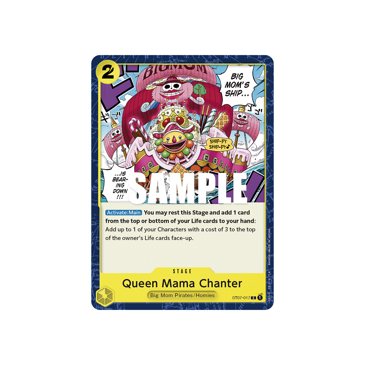 Queen Mama Chanter: Carte One Piece Big Mom Pirates [ST-07] N°ST07-017