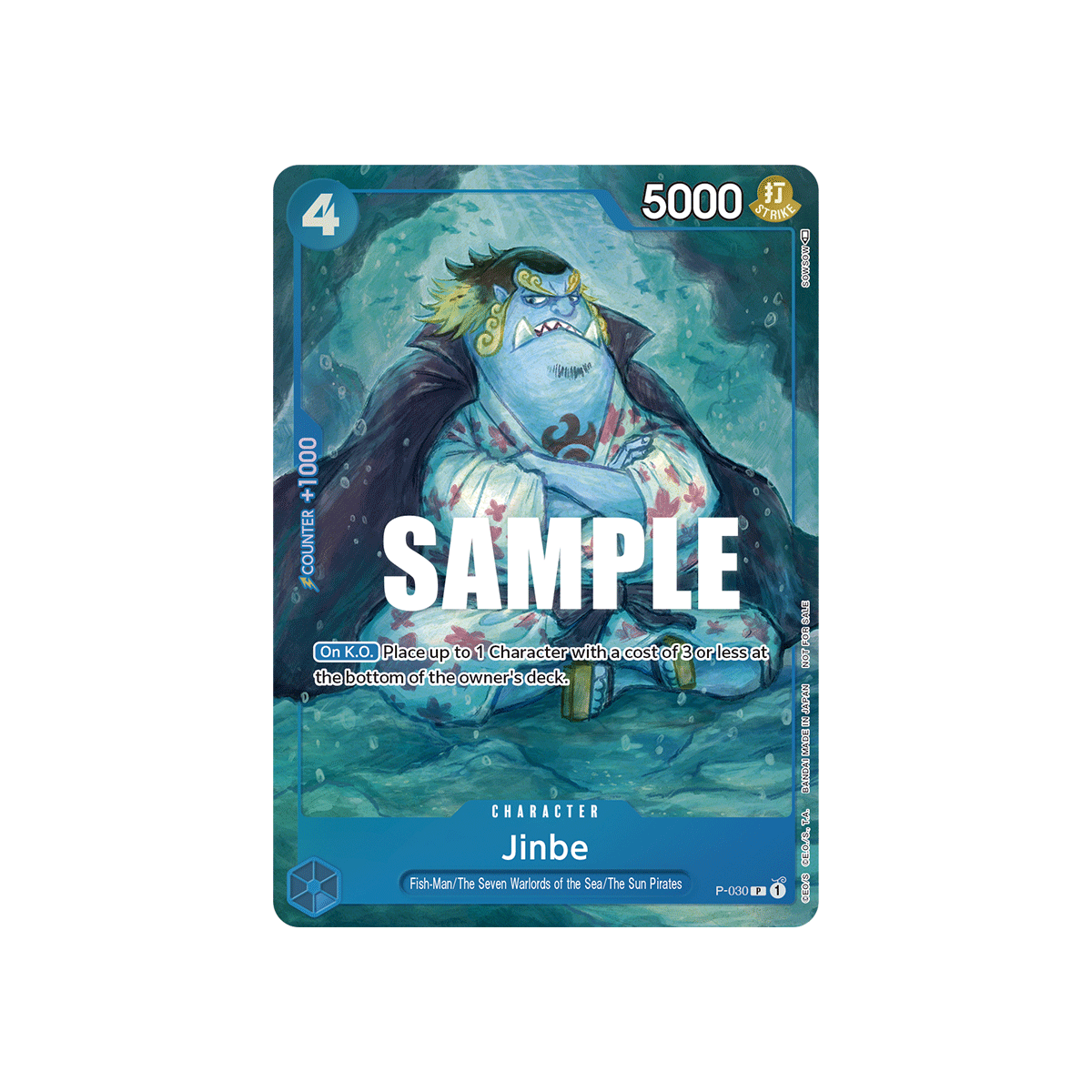 Jinbe: Carte One Piece Included in Event Pack Vol.1 N°P-030