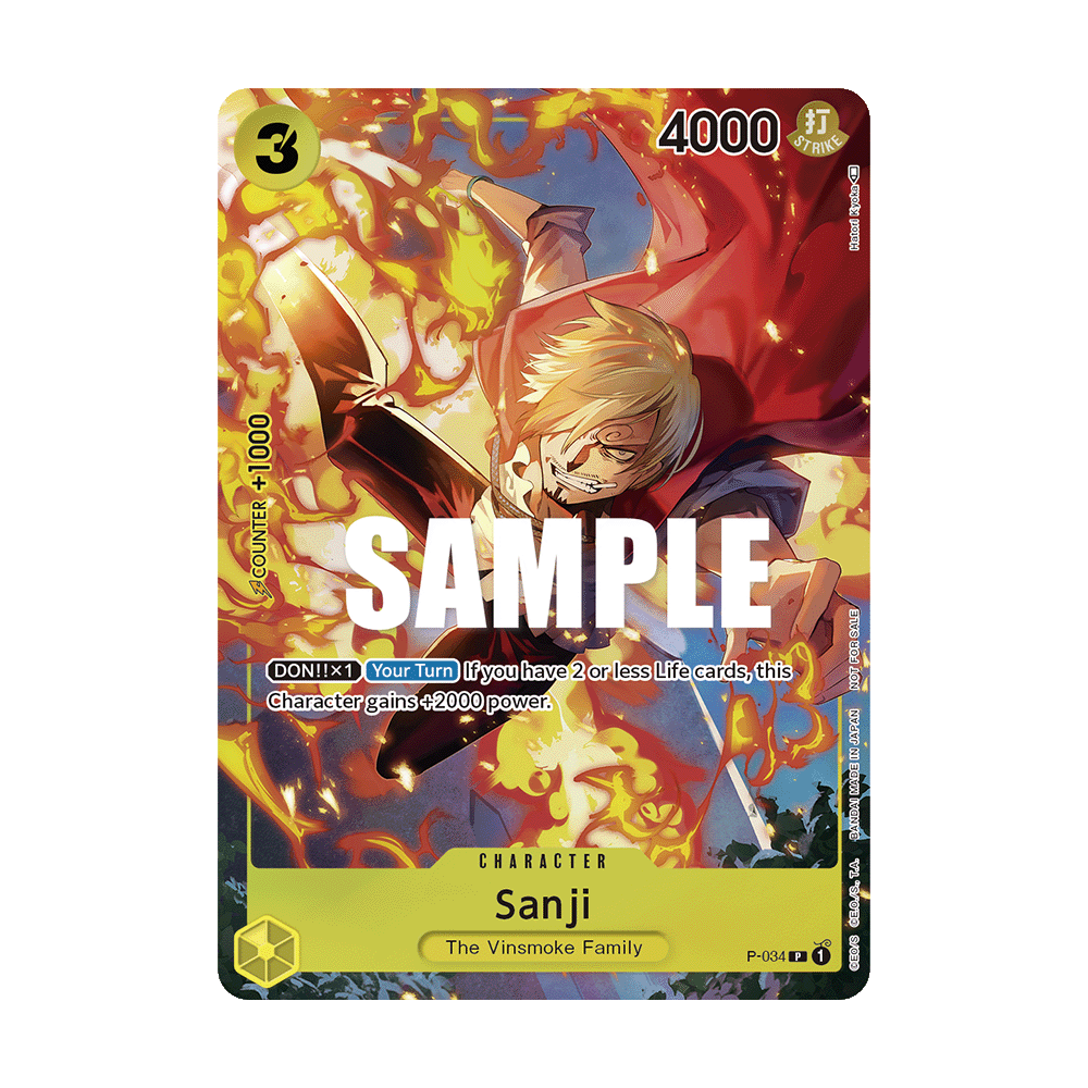 Sanji: Carte One Piece Included in Event Pack Vol.2 N°P-034