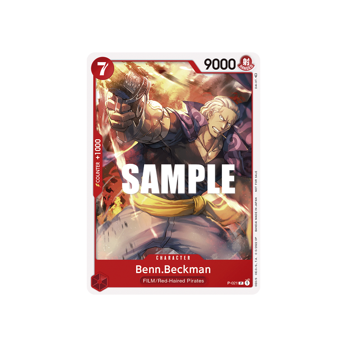Benn.Beckman: Carte One Piece Included in FILM RED Promotion Card Set N°P-021