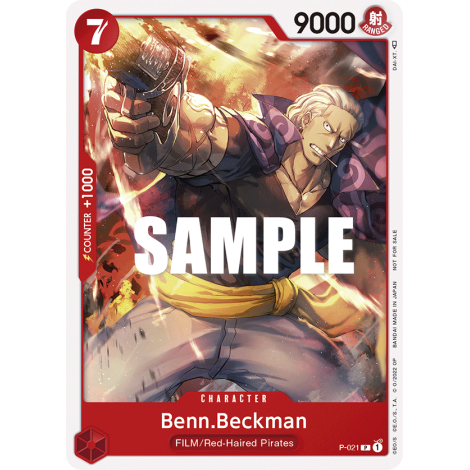 Benn.Beckman: Carte One Piece Included in FILM RED Promotion Card Set N°P-021