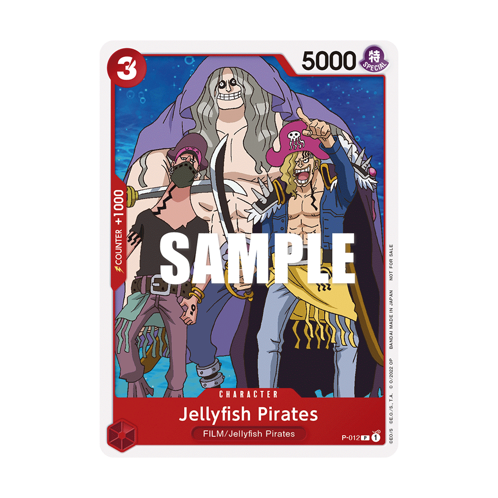 Jellyfish Pirates: Carte One Piece Included in FILM RED Promotion Card Set N°P-012