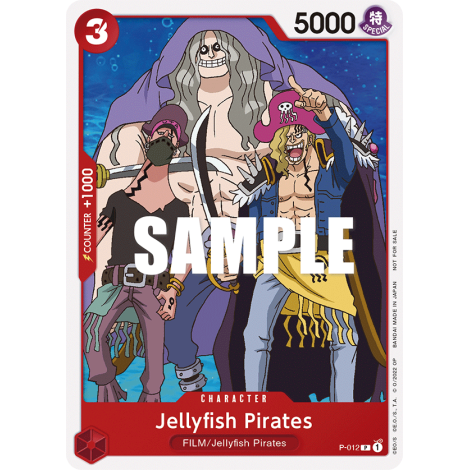 Jellyfish Pirates: Carte One Piece Included in FILM RED Promotion Card Set N°P-012