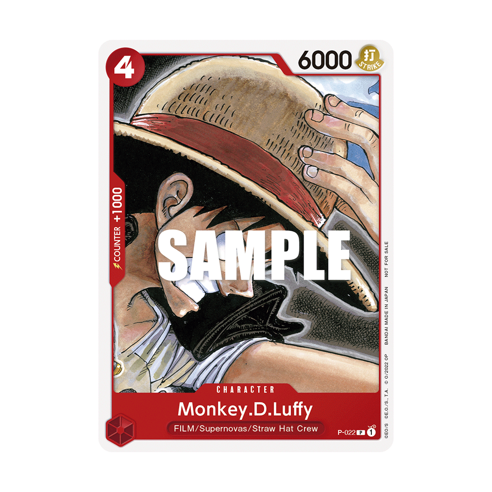 Monkey.D.Luffy: Carte One Piece Included in FILM RED Promotion Card Set N°P-022