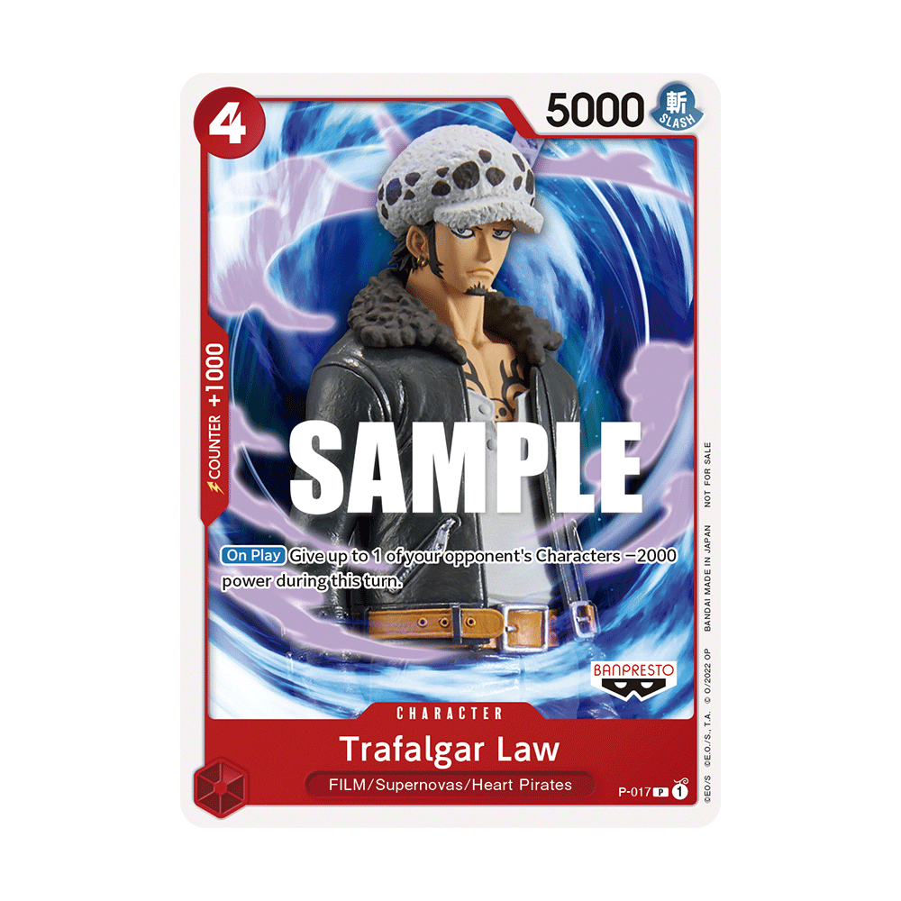 Trafalgar Law: Carte One Piece Included in FILM RED Promotion Card Set N°P-017