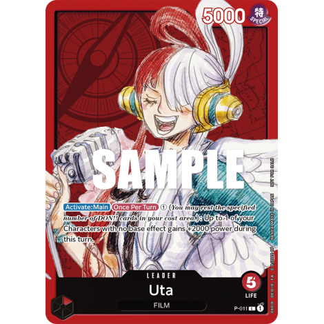 Uta: Carte One Piece Included in FILM RED Promotion Card Set N°P-011