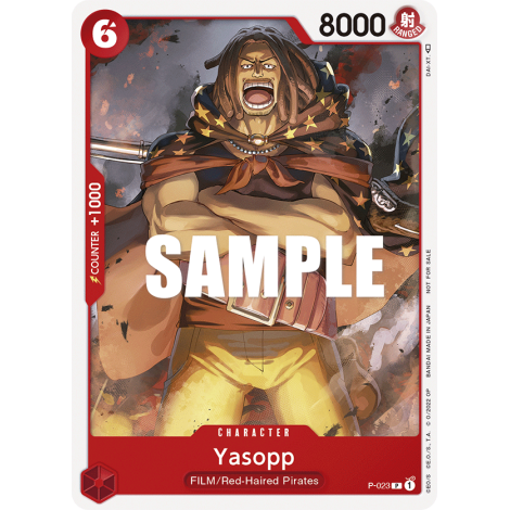 Yasopp: Carte One Piece Included in FILM RED Promotion Card Set N°P-023