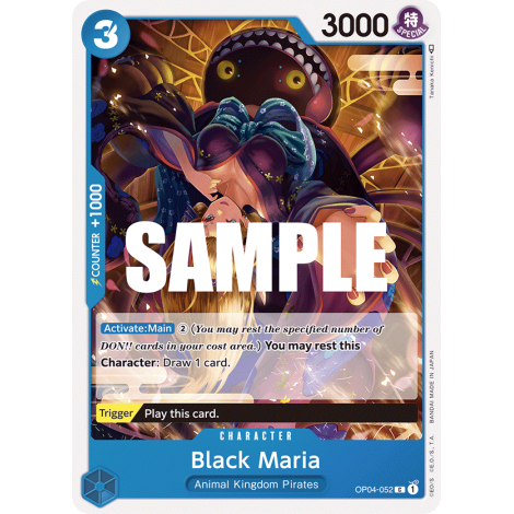 Black Maria: Carte One Piece KINGDOMS OF INTRIGUE [OP04] N°OP04-052