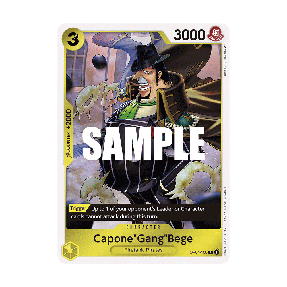 Capone"Gang"Bege: Carte One Piece KINGDOMS OF INTRIGUE [OP04] N°OP04-100