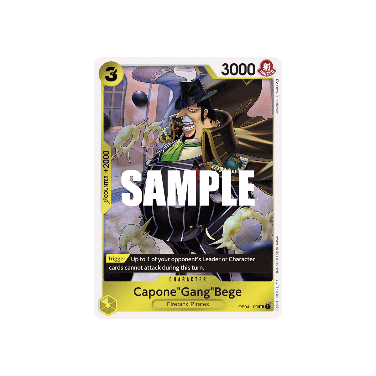 Capone"Gang"Bege: Carte One Piece KINGDOMS OF INTRIGUE [OP04] N°OP04-100