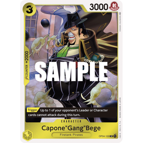 Capone"Gang"Bege: Carte One Piece KINGDOMS OF INTRIGUE [OP04] N°OP04-100