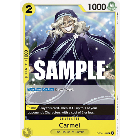 Carmel: Carte One Piece KINGDOMS OF INTRIGUE [OP04] N°OP04-101