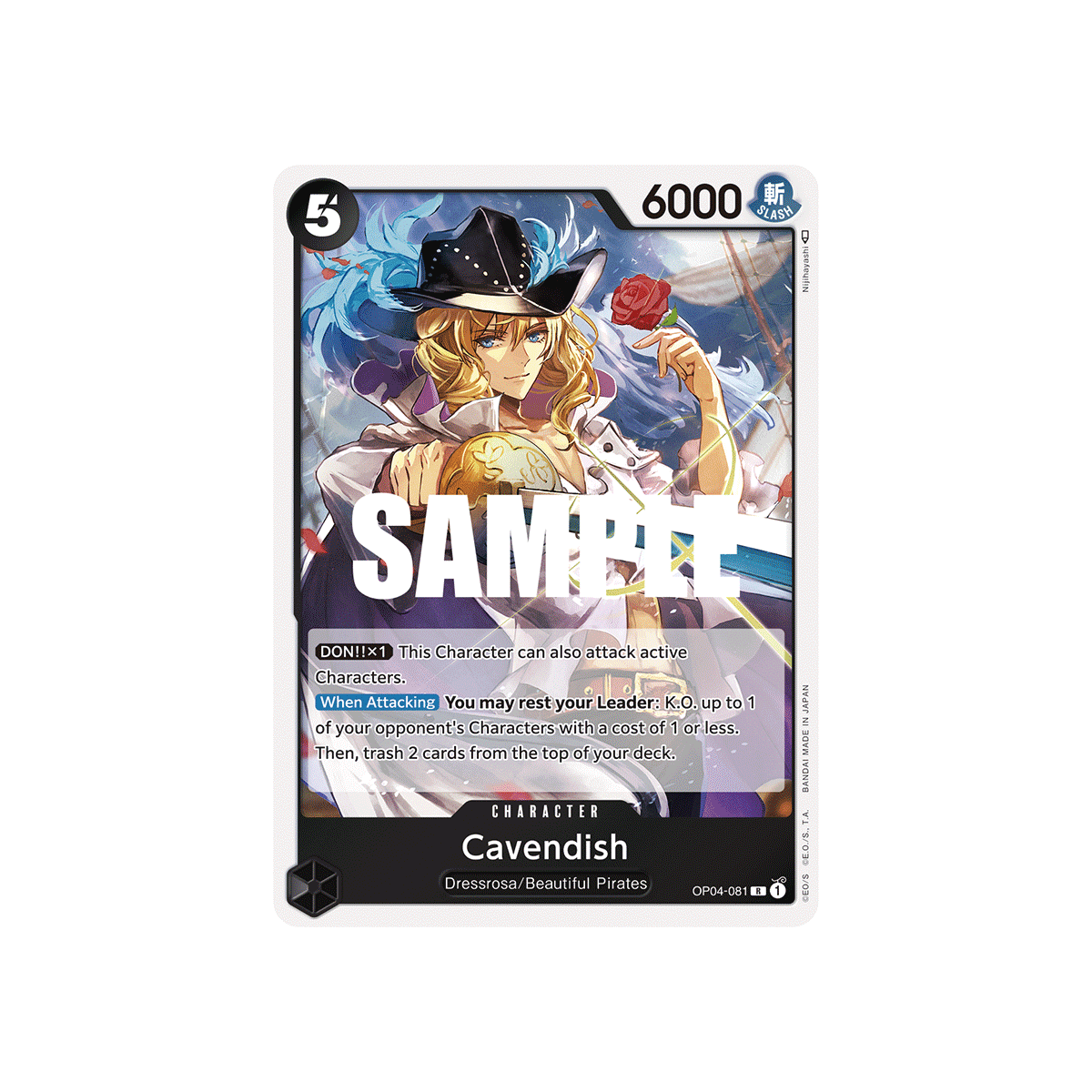 Cavendish: Carte One Piece KINGDOMS OF INTRIGUE [OP04] N°OP04-081