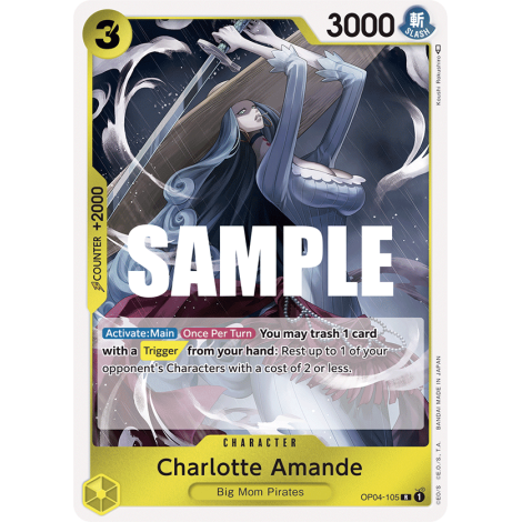 Charlotte Amande: Carte One Piece KINGDOMS OF INTRIGUE [OP04] N°OP04-105