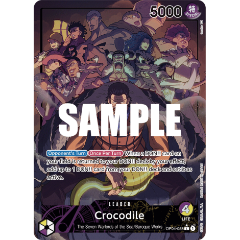 Crocodile: Carte One Piece KINGDOMS OF INTRIGUE [OP04] N°OP04-058