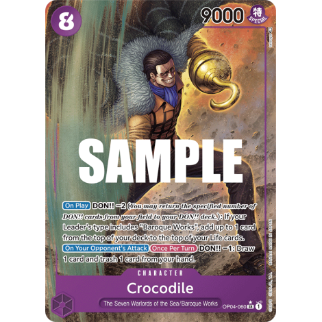 Crocodile: Carte One Piece KINGDOMS OF INTRIGUE [OP04] N°OP04-060