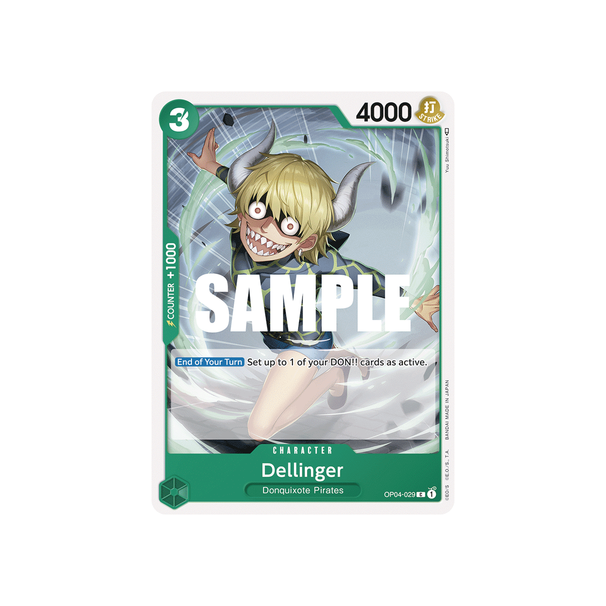 Dellinger: Carte One Piece KINGDOMS OF INTRIGUE [OP04] N°OP04-029