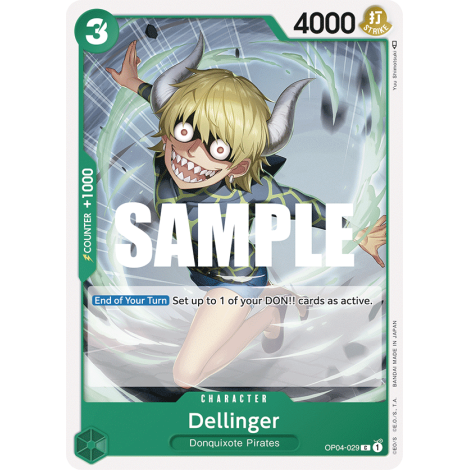 Dellinger: Carte One Piece KINGDOMS OF INTRIGUE [OP04] N°OP04-029