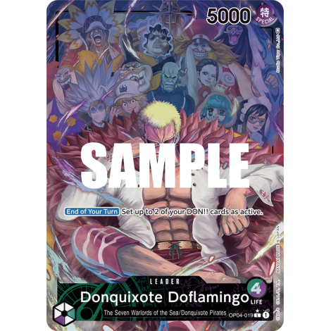 Donquixote Doflamingo: Carte One Piece KINGDOMS OF INTRIGUE [OP04] N°OP04-019