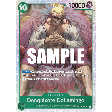 Donquixote Doflamingo: Carte One Piece KINGDOMS OF INTRIGUE [OP04] N°OP04-031